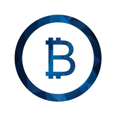 Bitcoin sembolü vektör illüstrasyonu