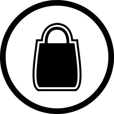 Alışveriş Torbası Simgesi Moda Biçimli İzole Arkaplan