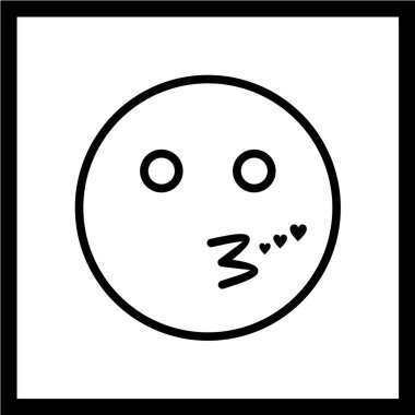 Gülümseme simgesi, vektör illüstrasyonu