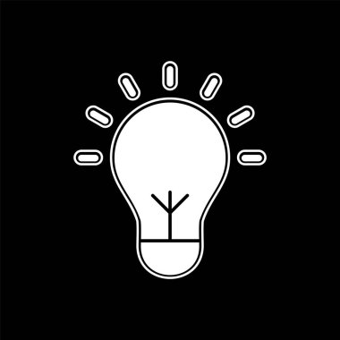  Moda Biçimli Ampul Simgesi İzole Arkaplan      