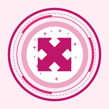 Simge Moda Tarzını Genişlet İzole Arkaplan