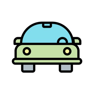 araba simgesi vektör illüstrasyonu