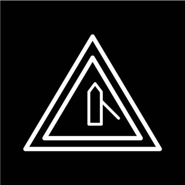 Yol simgesi, vektör illüstrasyonu