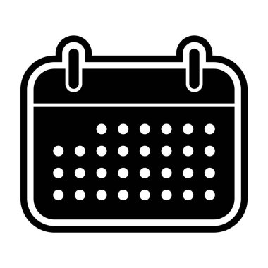 Moda biçimi izole edilmiş arkaplanda takvim simgesi