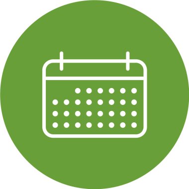 Takvim simgesi vektör illüstrasyonu