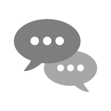 Moda Biçimli Sohbet Simgesi İzole Arkaplan