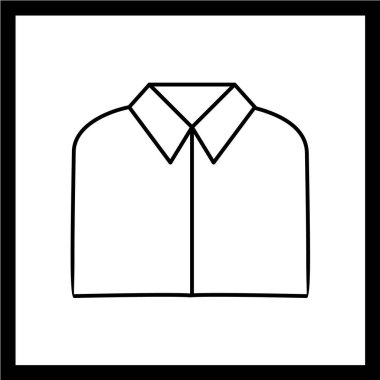 iş gömleği ikon vektör illüstrasyonu