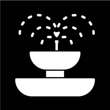 fıskiye ağ simgesi vektör illüstrasyonu 