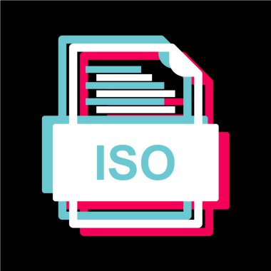 dosya biçimi simgesi, vektör illüstrasyonu