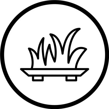 bitki ağ ikonu vektör illüstrasyonu 