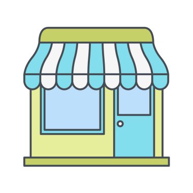 Modern yapı simgesinin vektör illüstrasyonu