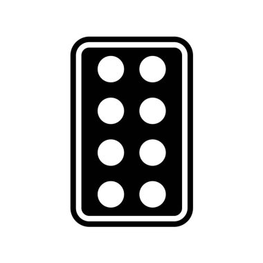 Tıbbi hap ikonu vektör illüstrasyon grafik tasarımı