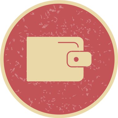 Dolar ile cüzdanın vektör illüstrasyonu