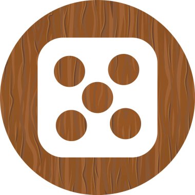 Zar Beş Simgesi Stili İzole Arkaplan