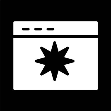 Web sayfası simgesi, vektör illüstrasyonu