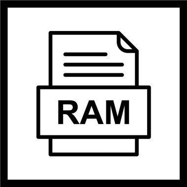 dosya biçimi simgesi, vektör illüstrasyonu