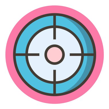 hedef düz vektör simgesi