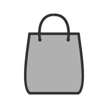 Alışveriş Torbası Simgesi Moda Biçimli İzole Arkaplan
