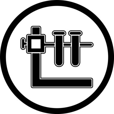 Moda Biçimli Duruş Simgesine sahip İki Tüp İzole Arkaplan      