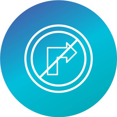 Yol simgesi, vektör illüstrasyonu