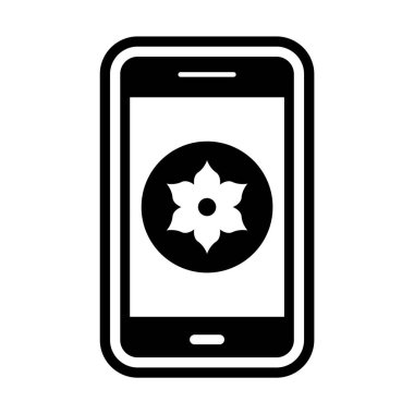 Galeri Mobil Uygulama Simgesi Moda Biçimli İzole Arkaplan