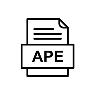 dosya biçimi simgesi, vektör illüstrasyonu