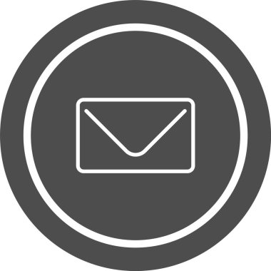  Moda Biçiminde Zarf Simgesi İzole Arkaplan