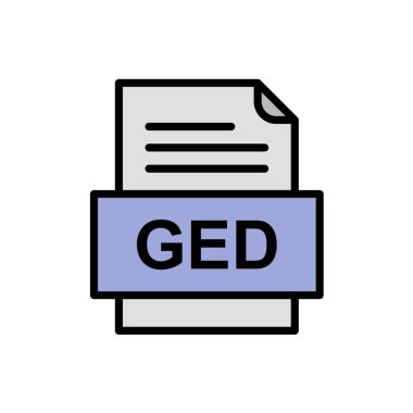 dosya biçimi simgesi, vektör illüstrasyonu