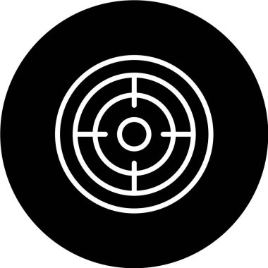 hedef simge vektör illüstrasyonu