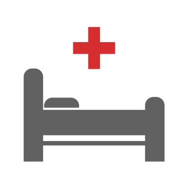 tıbbi düz simge, vektör iilüstrasyonu