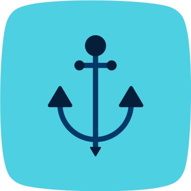 çapa vektör simgesi. Grafik ve web tasarımı için beyaz arkaplanda izole edilmiş resimler.