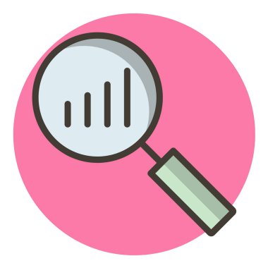 büyütme cam vektör simgesi