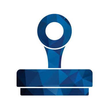 Anahtarlı modern mavi ve pembe ikonun vektör çizimi