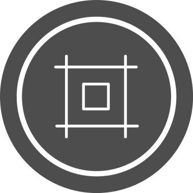 Düzen Simgesi Moda Biçimi İzole Arkaplan