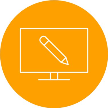 Düz web simgesi. vektör illüstrasyonu