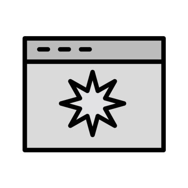 Web sitesi simgesi. vektör illüstrasyonu