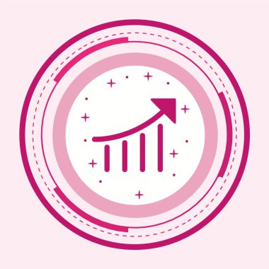 Bir grafik simgesinin vektör illüstrasyonu