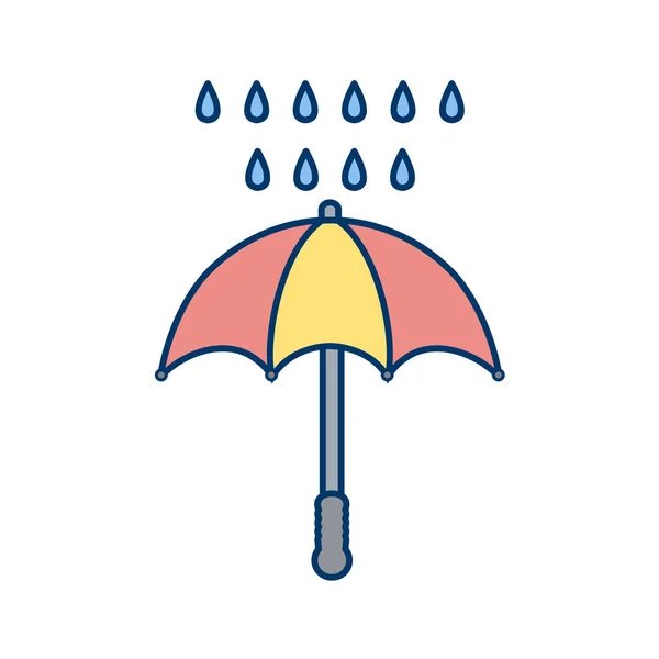 Regenschirm Symbol Cartoon Illustration Von Regenvektorsymbolen Für Das Web — Stockvektor