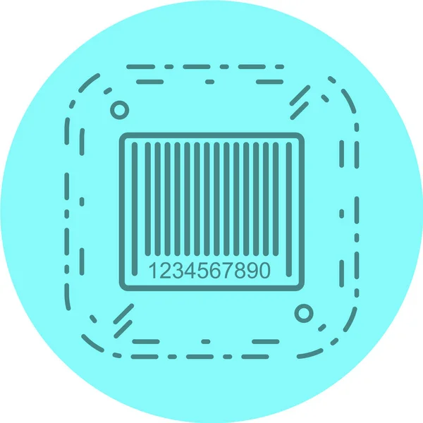 Vektor Illustration Eines Barcode Symbols — Stockvektor