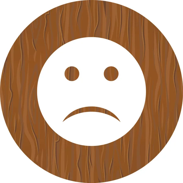 Emoji Triste Icono Estilo Moda Aislado Fondo — Vector de stock