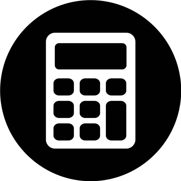 Icono Calculadora Ilustración Vectorial Estilo Diseño Plano — Vector de stock