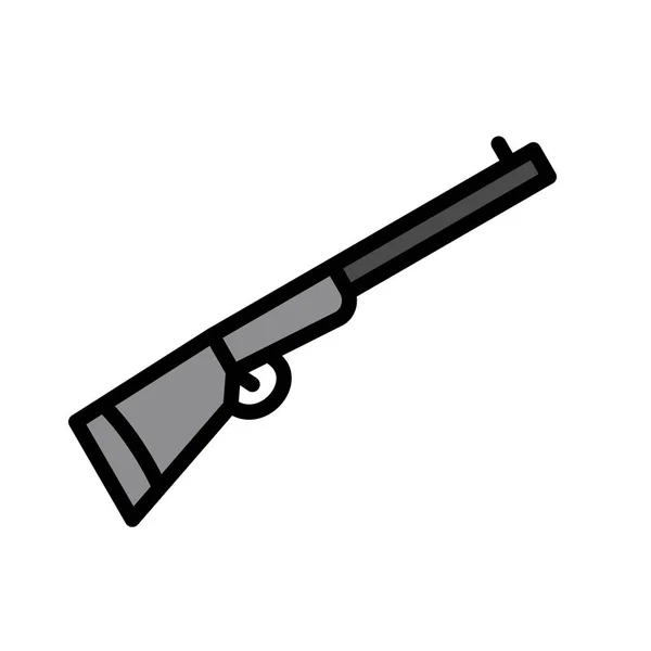 Tüfek Simgesi Moda Tarzı Zole Arkaplan — Stok Vektör