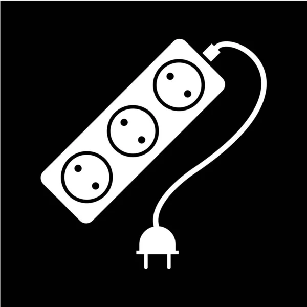 Plug Vector Ilustração Ícone Simples — Vetor de Stock