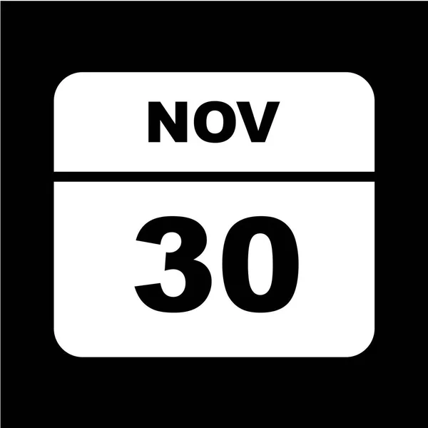 カレンダー11月の日付 — ストックベクタ