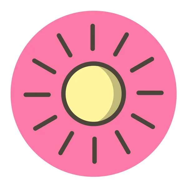 ピンクと黄色のアイコンのベクトル図 — ストックベクタ