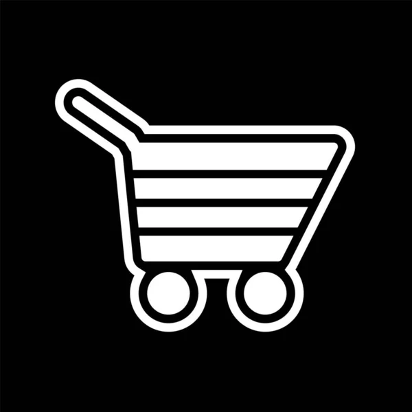 Shopping Cart Icon Trendy Style Isolated Background — Stock Vector