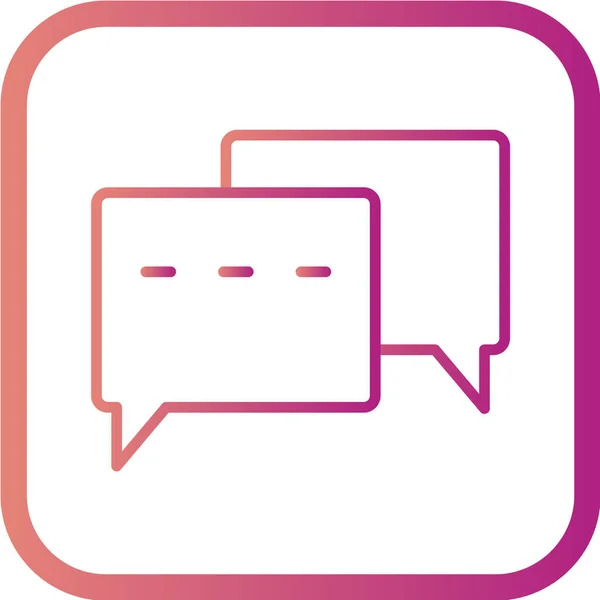 Speech Bubble Icon Vector Illustration — Stock Vector