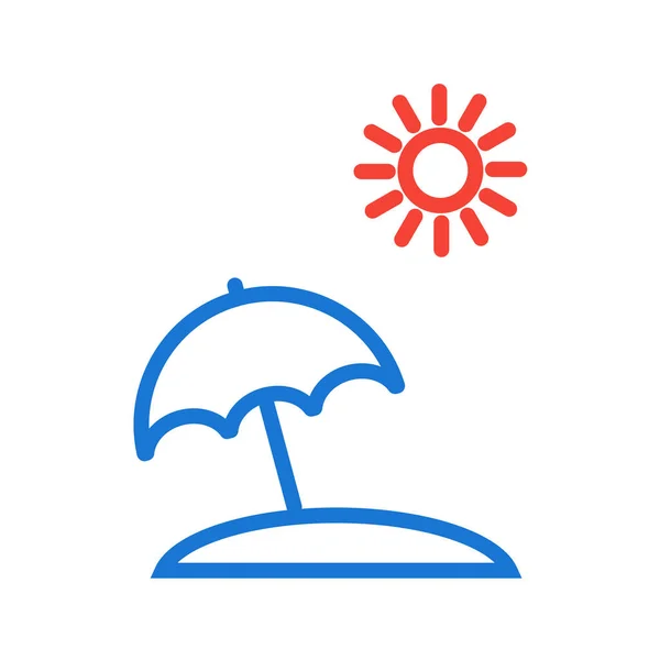 Paraguas Web Icono Ilustración Vectorial — Vector de stock