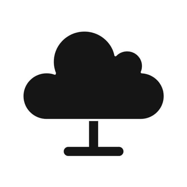 Ícone Nuvem Ilustração Vetorial — Vetor de Stock