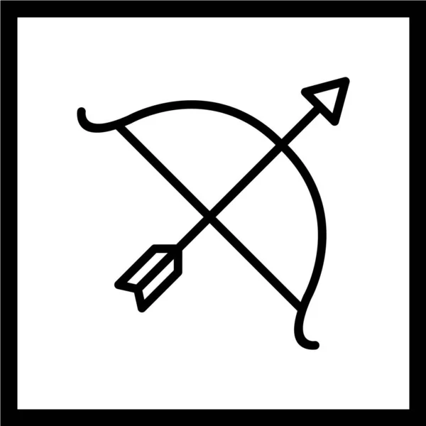 Icono Ilustración Vectorial Con Objetivo Flecha — Vector de stock